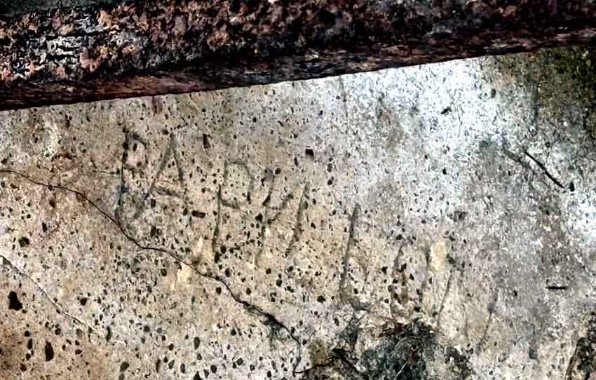 Henri Charrière alias  «  Papillon » a gravé son passage dans la Camp de la Transportation - © Catherine Monbrault