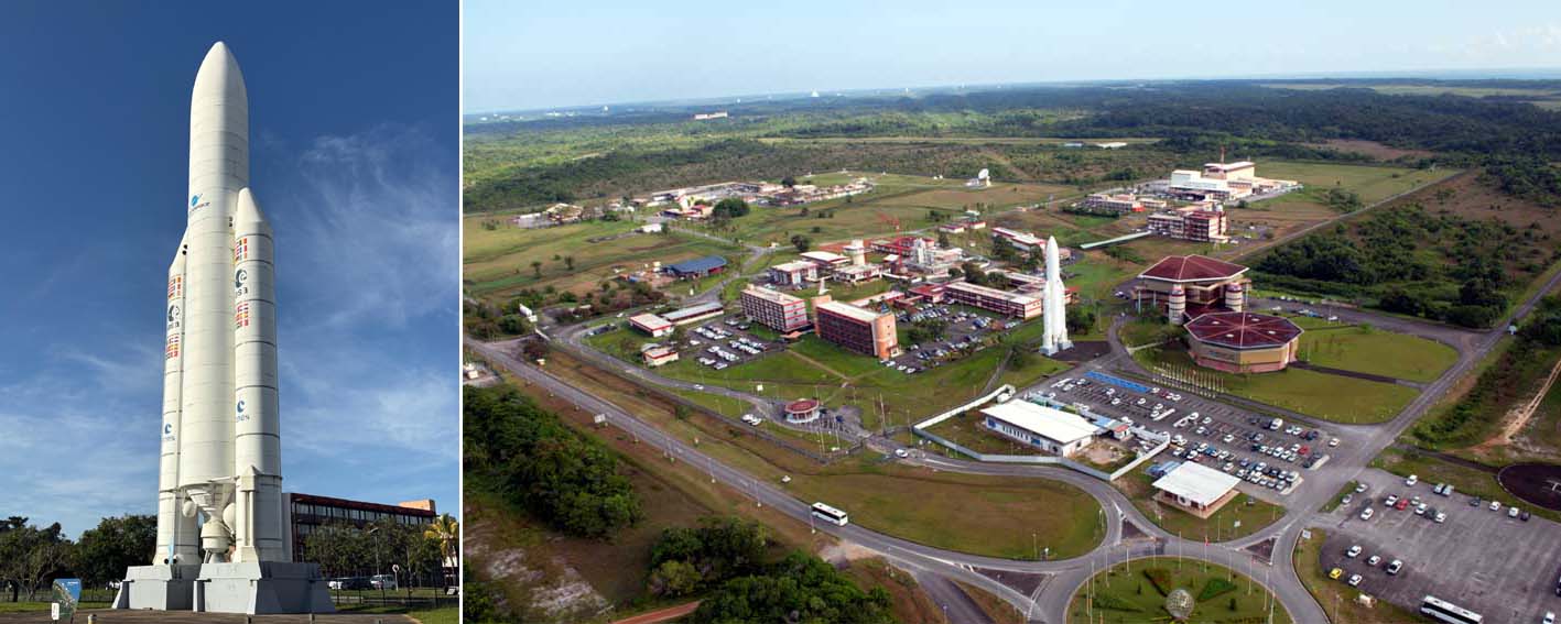 © Catherine Monbrault - Vue aérienne du Centre Spatial Guyanais © Stephane Corvaja