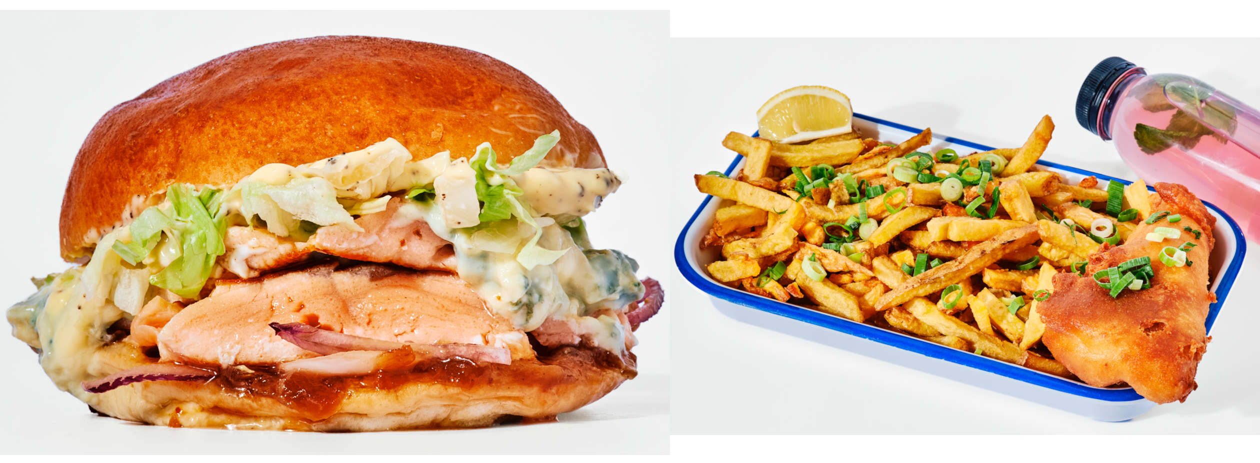 Burger Saumontagnard - Fish and chips - © Romain