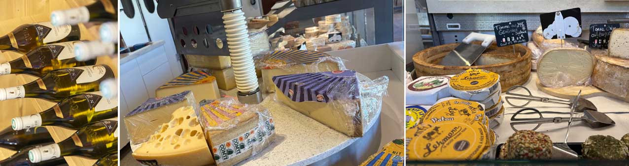 Vin - © Alain Doire - Bourgogne-Franche-Comté-Tourisme ---- Fromages - © Catherine Montbreault