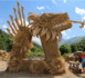 Sculptures sur foin et paille à Valloire