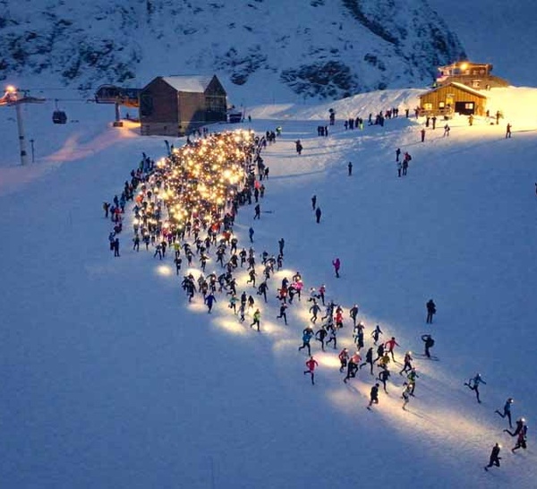 Les Lumières de la Muzelle, le trail blanc des 2 Alpes
